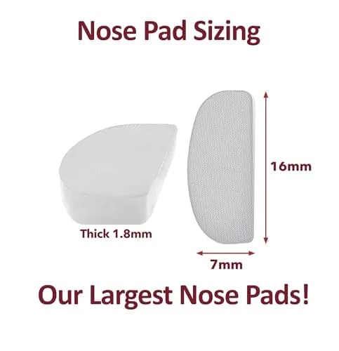 Setex Gecko Grip Thick 1.8mm Anti Slip Nose Pads for Glasses, 5 Pairs (10 Pads), Clear | Gecko-Inspired Microfiber Technology thumbnail 4