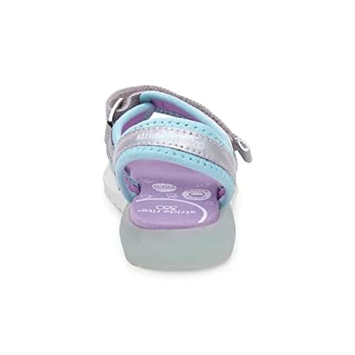 Stride Rite 360 Girls Sevita Light Up Sandal, Iridescent, 7 Toddler | Breathable, Washable & Slip-Resistant thumbnail 2
