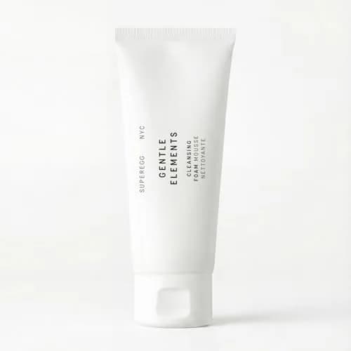 SUPEREGG Gentle Elements Cleansing Foam 100ml (3.4 Fl Oz) | Foaming Cream Cleanser with Vitamin C & AHA thumbnail 1