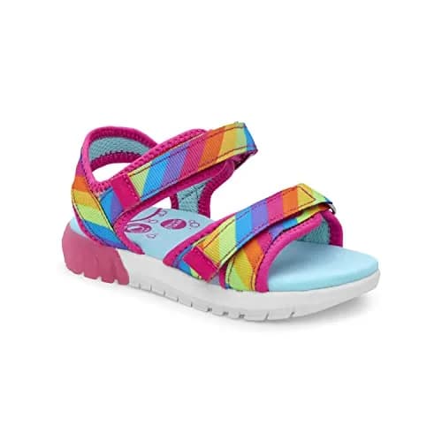 Stride Rite 360 Girls Sevita Light Up Sandal, Rainbow, 9 Toddler | Breathable, Washable Summer Shoe thumbnail 1