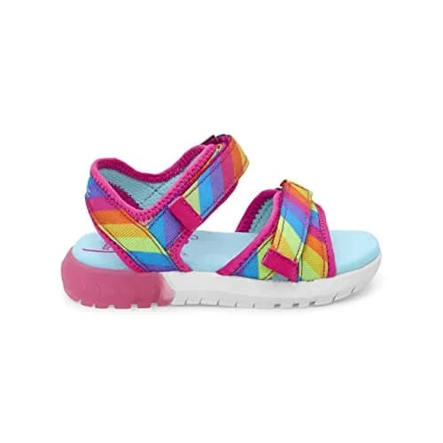 Stride Rite 360 Girls Sevita Light Up Sandal, Rainbow, 9 Toddler | Breathable, Washable Summer Shoe thumbnail 6