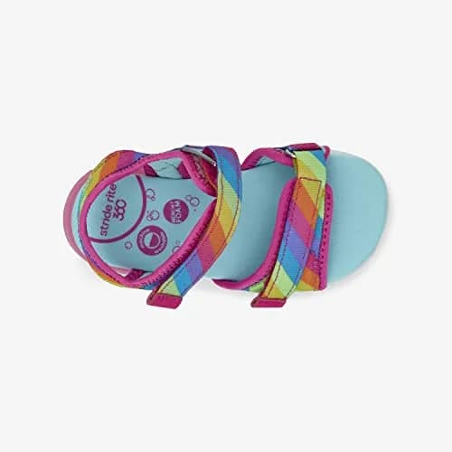 Stride Rite 360 Girls Sevita Light Up Sandal, Rainbow, 9 Toddler | Breathable, Washable Summer Shoe thumbnail 8