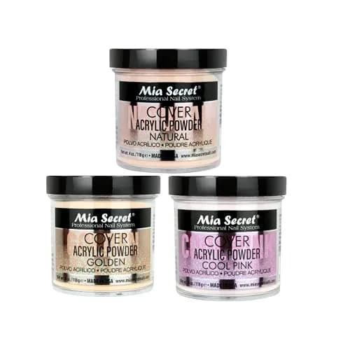 Mia Secret Cover Acrylic Powder 4oz (118ml) | Natural Golden Cool Pink French Style thumbnail 1