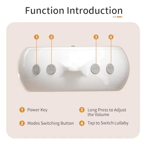 FEISIKE Crib Mobile Motor with 3 Modes & 35 Lullabies | Battery Operated, Auto-Off Timer thumbnail 4
