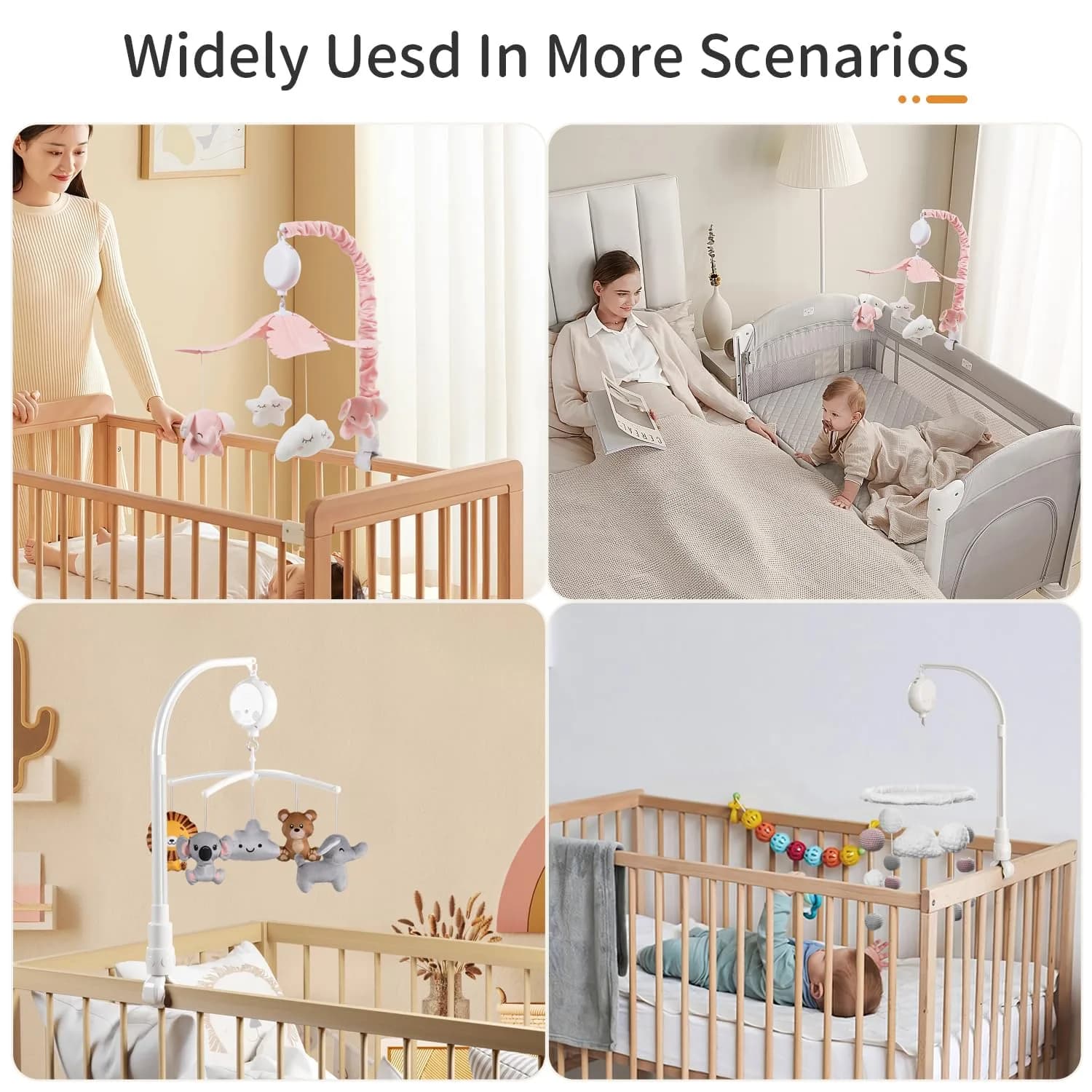 FEISIKE Crib Mobile Motor with 3 Modes & 35 Lullabies | Battery Operated, Auto-Off Timer - view 7