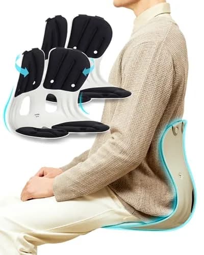 curble Grand 2 Pack– Extra Wide Ergonomic Seat Support | Sit Straighter Without Effort thumbnail 1