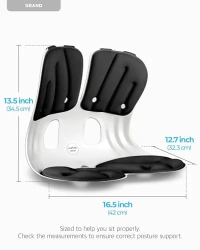 curble Grand 2 Pack– Extra Wide Ergonomic Seat Support | Sit Straighter Without Effort thumbnail 2