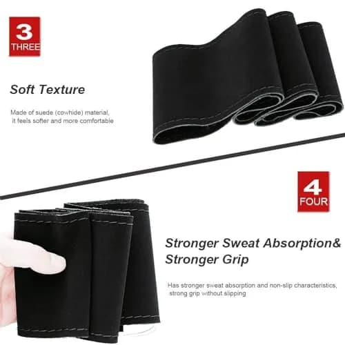 AUTOXBERT Suede Leather Steering Wheel Cover 38cm (15 inch) | DIY Hand-Sewn Grip for Enhanced Control thumbnail 4