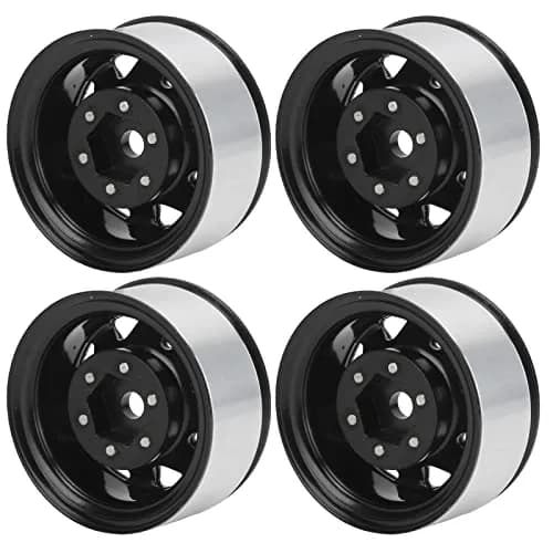 VGEBY Beadlock RC Crawler Rims 1.55 Inch Black | High Performance & Durable (70-120 chars) thumbnail 1