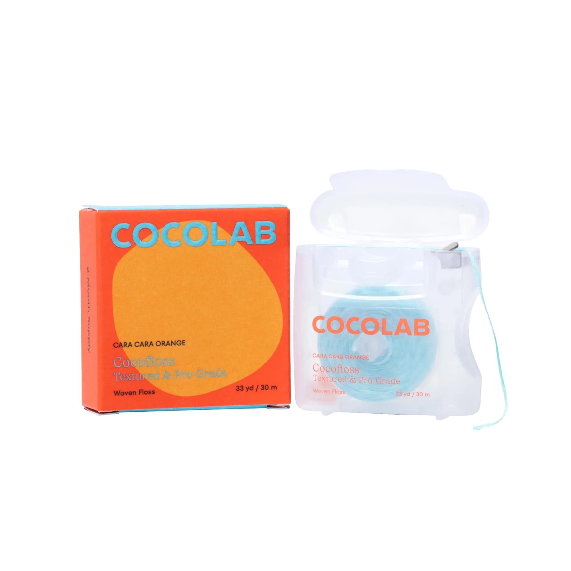 Cocolab Cocofloss Expanding Woven Dental Floss Mint 99ft (Pack of 1) — Orange
