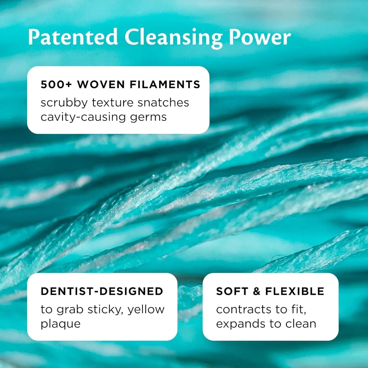 Cocolab Expanding Woven Dental Floss 1 Pack | Vegan Coconut Oil Infused Floss - view 4