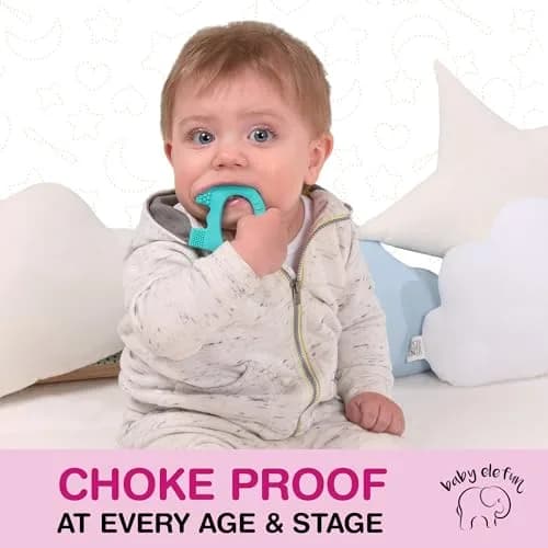 Baby Elefun Pink Elephant Teether Toy 1.2 oz (34 g) | Pediatric Dentist Designed thumbnail 8