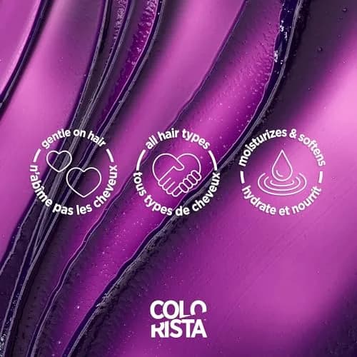 L'Oreal Paris Colorista Metallic Semi Permanent Hair Color Mask, Metallic Orchid Purple 118ml (4 Fl Oz) | Ammonia-Free Vegan Formula thumbnail 4