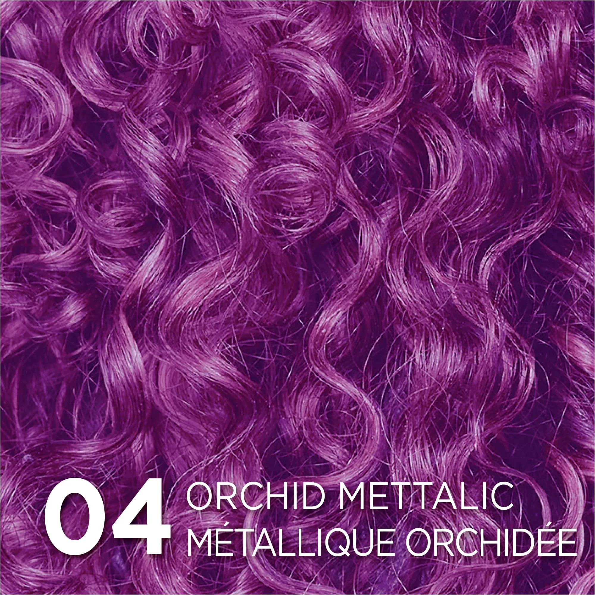 L'Oreal Paris Colorista Metallic Semi Permanent Hair Color Mask, Metallic Orchid Purple 118ml (4 Fl Oz) | Ammonia-Free Vegan Formula - view 2