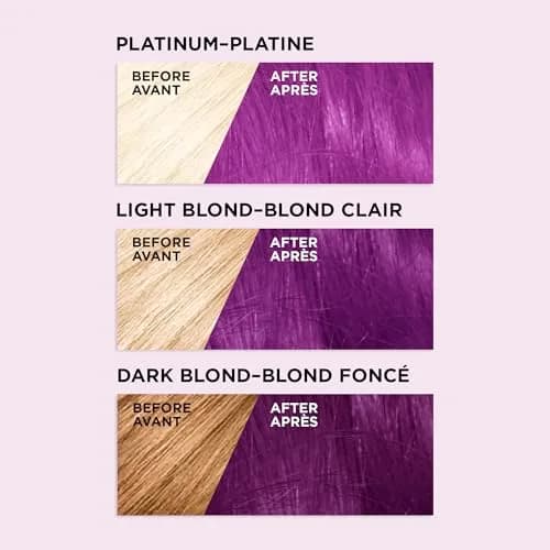 L'Oreal Paris Colorista Metallic Semi Permanent Hair Color Mask, Metallic Orchid Purple 118ml (4 Fl Oz) | Ammonia-Free Vegan Formula thumbnail 3