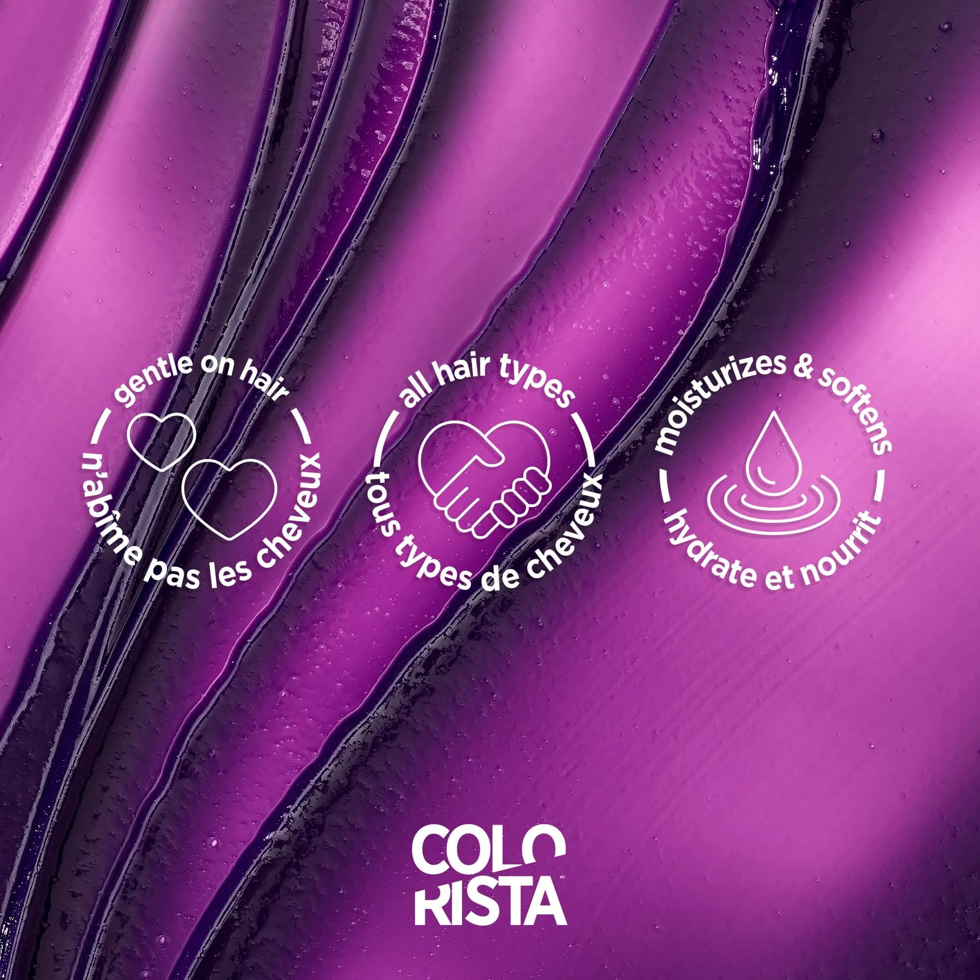 L'Oreal Paris Colorista Metallic Semi Permanent Hair Color Mask, Metallic Orchid Purple 118ml (4 Fl Oz) | Ammonia-Free Vegan Formula - view 4