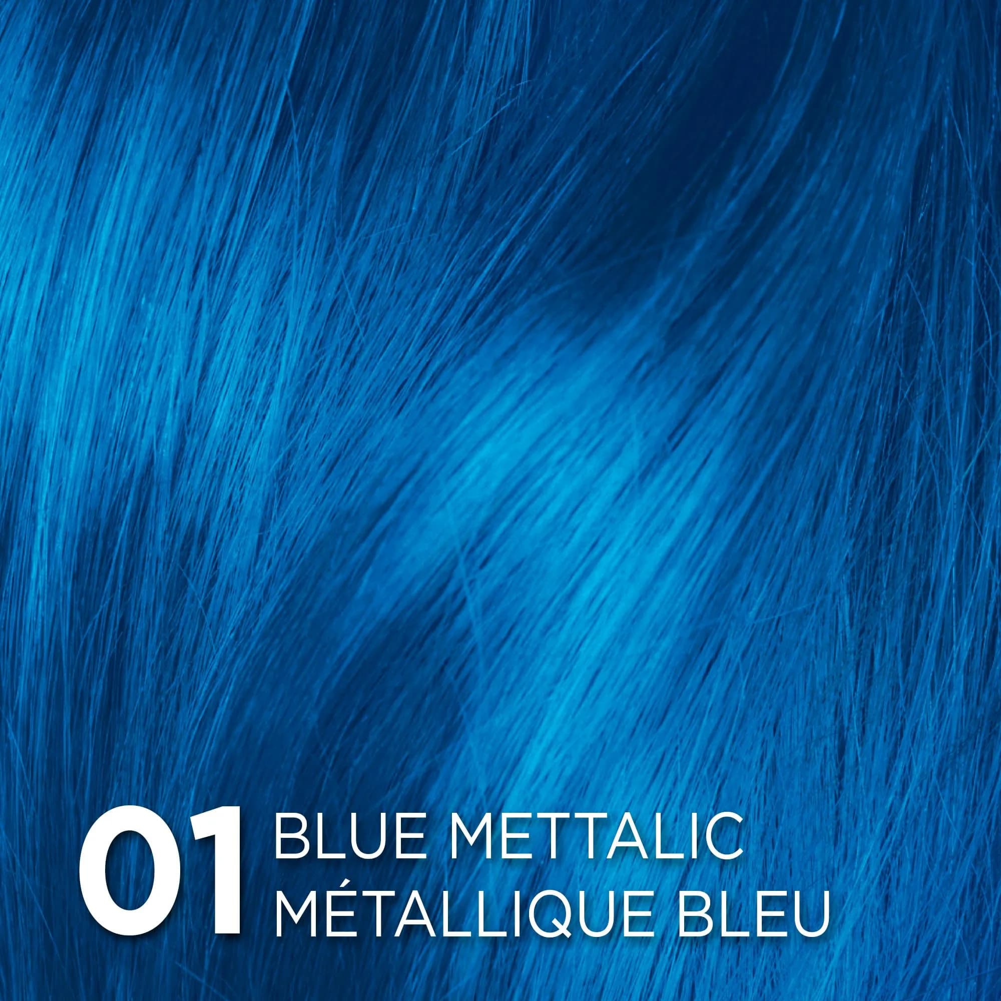 L'Oreal Paris Colorista Semi Permanent Hair Color - Metallic Blue for Bleached or Blonde Hair - view 2