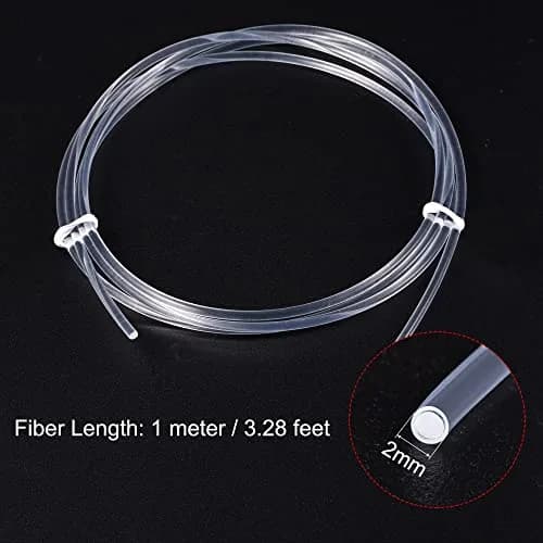 MECCANIXITY PMMA Side Glow Fiber Optic Cable 2mm x 1m | Creates Beautiful Lighting Atmosphere thumbnail 2