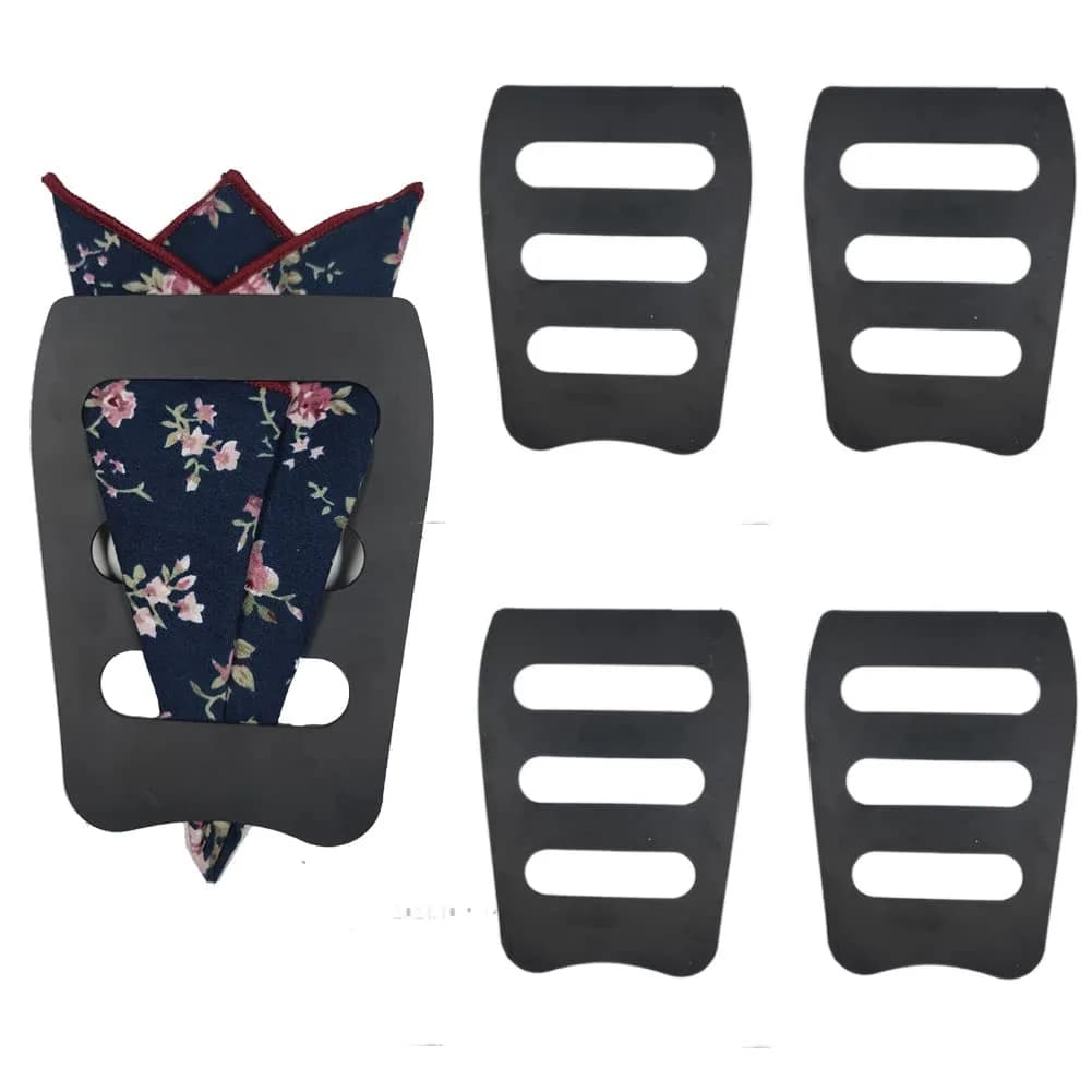 Luckyvestir Pocket Squares Holder 5 Pack | Keeps Pocket Squares in Place All Day - main product image