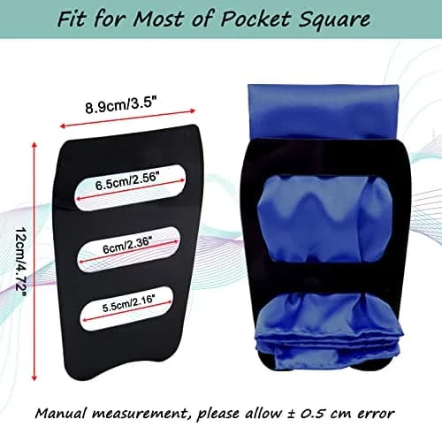 Luckyvestir Pocket Squares Holder 5 Pack | Keeps Pocket Squares in Place All Day thumbnail 4
