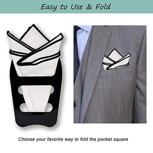 Luckyvestir Pocket Squares Holder 5 Pack | Keeps Pocket Squares in Place All Day thumbnail 3