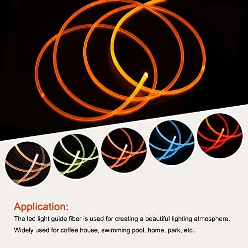 MECCANIXITY PMMA Side Glow Fiber Optic Cable 2.5mm | Bright, Flexible Light Guide for Home & Hotel thumbnail 5