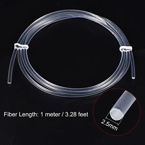 MECCANIXITY PMMA Side Glow Fiber Optic Cable 2.5mm | Bright, Flexible Light Guide for Home & Hotel thumbnail 2