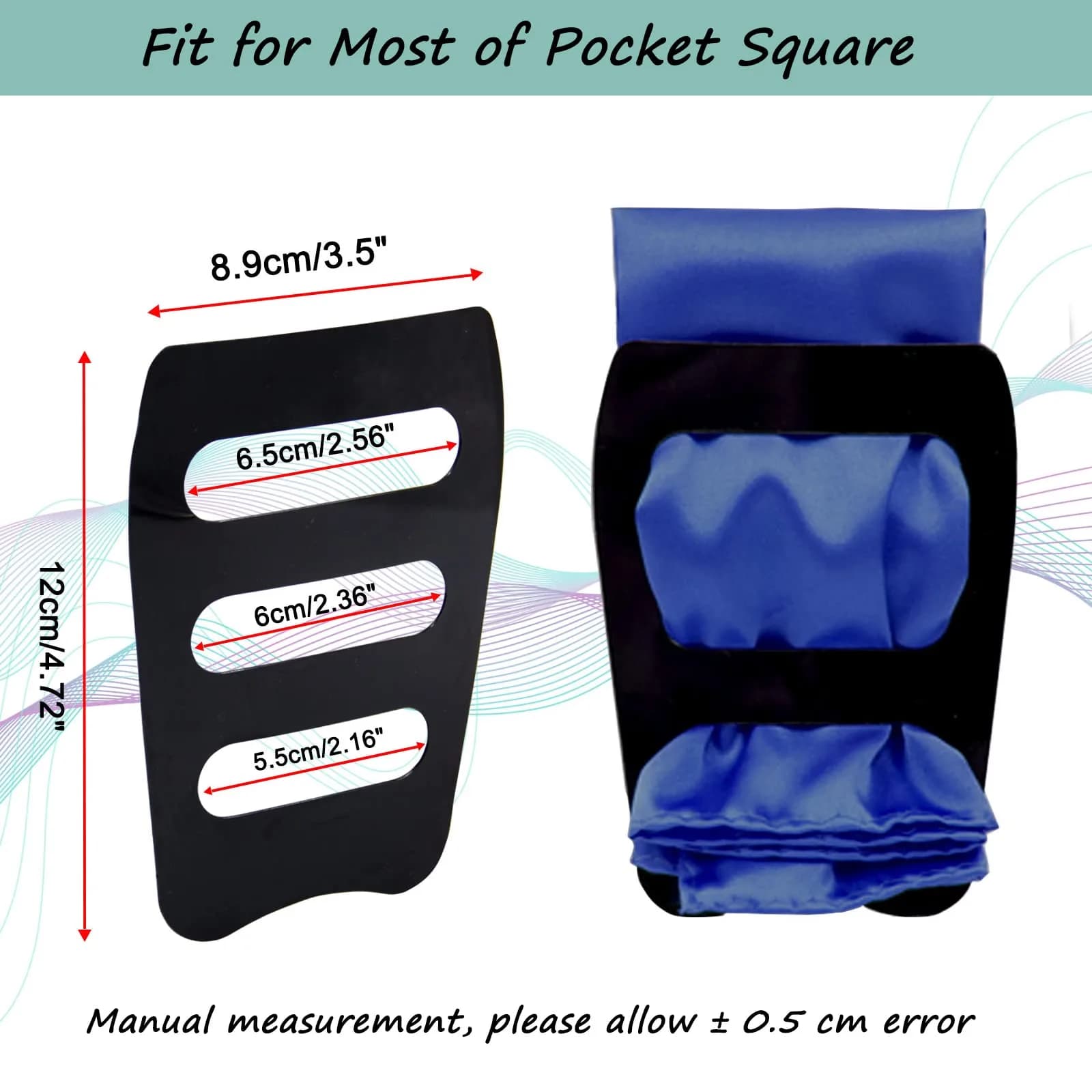Luckyvestir Pocket Square Holder 12-Pack | Keeps Pocket Squares in Place All Day - view 3