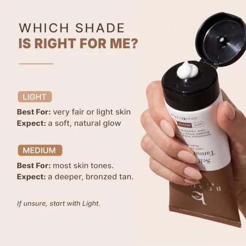 Beauty by Earth Natural Self Tanner Lotion for Face & Body, Gradual Tan, 222ml (7.5 Fl Oz) | Streak-Free, Organic Ingredients thumbnail 5
