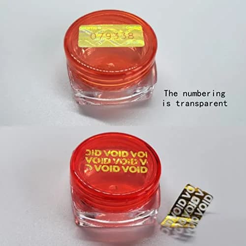 TLK&FBB Gold Hologram Tamper Proof Stickers 180 Count (2cm x 1cm) | Sequential Serial Numbering for Security thumbnail 4