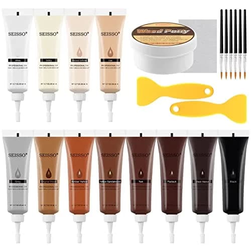 SEISSO Wood Furniture Repair Kit 17-Piece Set | Fix Scratches, Dents, and Cracks on Wood thumbnail 1