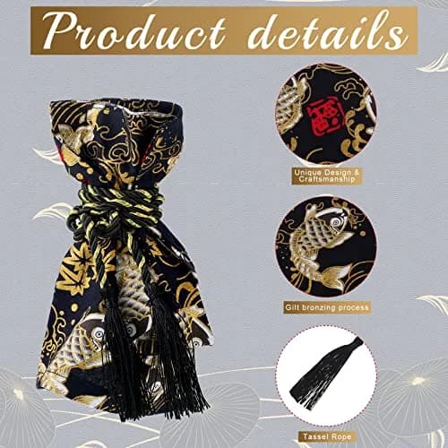Frienda Koi Fish JDM Ancient Japanese Antiquity Element Car Shift Knob Cover with Rope, 20cm (7.87 inch) | Universal Fit for Trucks thumbnail 6