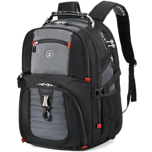 SHRRADOO Extra Large Travel Laptop Backpack for Men, Work College Backpacks | 50L Capacity, Fits 17 Inch Laptops, Water-Resistant thumbnail 1