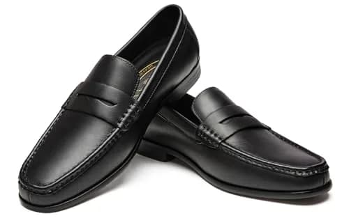 Journey West Mens Dress Shoes Slip on Penny Loafers Black 10 | Classic Leather Formal Footwear thumbnail 6
