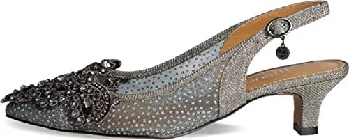 J.Reneé Strovanni Pump Shoe 13 US | Elegant Floral Mesh with Cushioned Comfort (120 chars) thumbnail 3