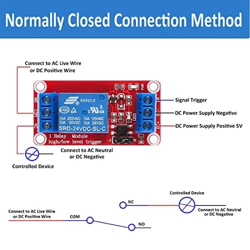 AEDIKO 24V Relay Module 4pcs | 1 Channel Relay Board with Optocoupler Support thumbnail 5