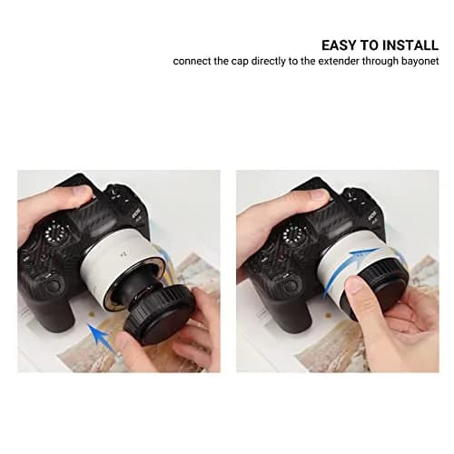 JJC RF Mount Extender Cap Cover for Canon RF1.4X & RF2x Lenses | Dust & Scratch Protection (70-120 chars) thumbnail 3