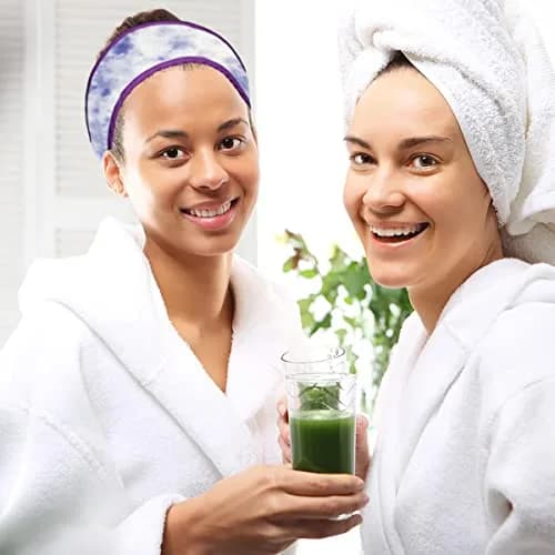 Denfany Soft Terry Cloth Spa Headband | Adjustable & Absorbent for Face Washing, Yoga, Makeup Removal thumbnail 7