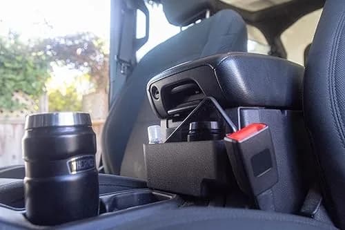 EDBETOS Center Console Hanging Box for Jeep Wrangler JL/JLU 2018-2026 Armrest Tray | Additional Storage for Phones, Cards, Keys thumbnail 6