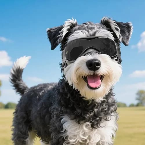 Enjoying Black Pet Apparel Dog Goggles UV Protection for Medium Breeds | Windproof & Adjustable thumbnail 6