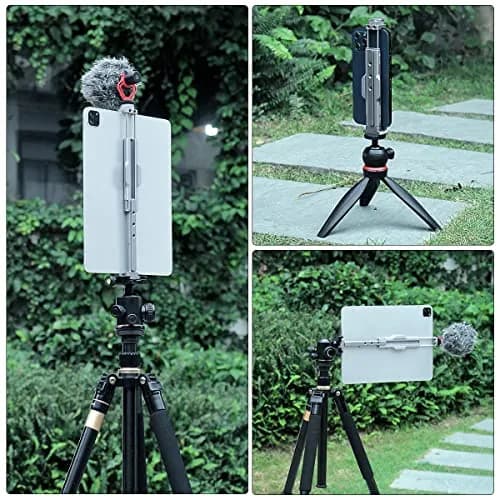 ARNARKOK Full Metal Tablet Tripod Mount 7.9-12.9 Inch | Slim Aluminum Design for Steady Filming thumbnail 6