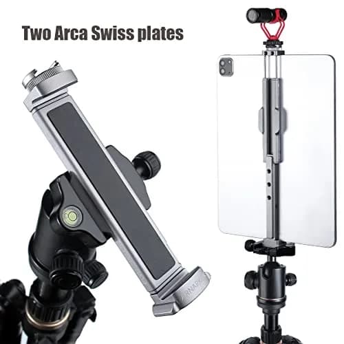 ARNARKOK Full Metal Tablet Tripod Mount 7.9-12.9 Inch | Slim Aluminum Design for Steady Filming thumbnail 2
