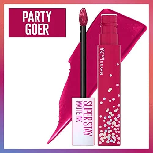 Maybelline Super Stay Matte Ink Liquid Lipstick - Party Goer Limited Edition Birthday Cake Scented thumbnail 4