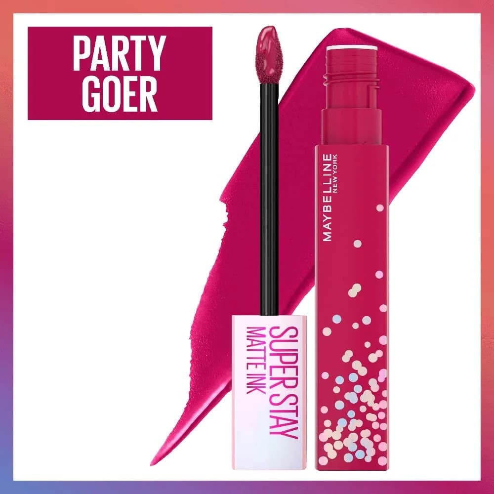Maybelline Super Stay Matte Ink Liquid Lipstick - Party Goer Limited Edition Birthday Cake Scented thumbnail 4