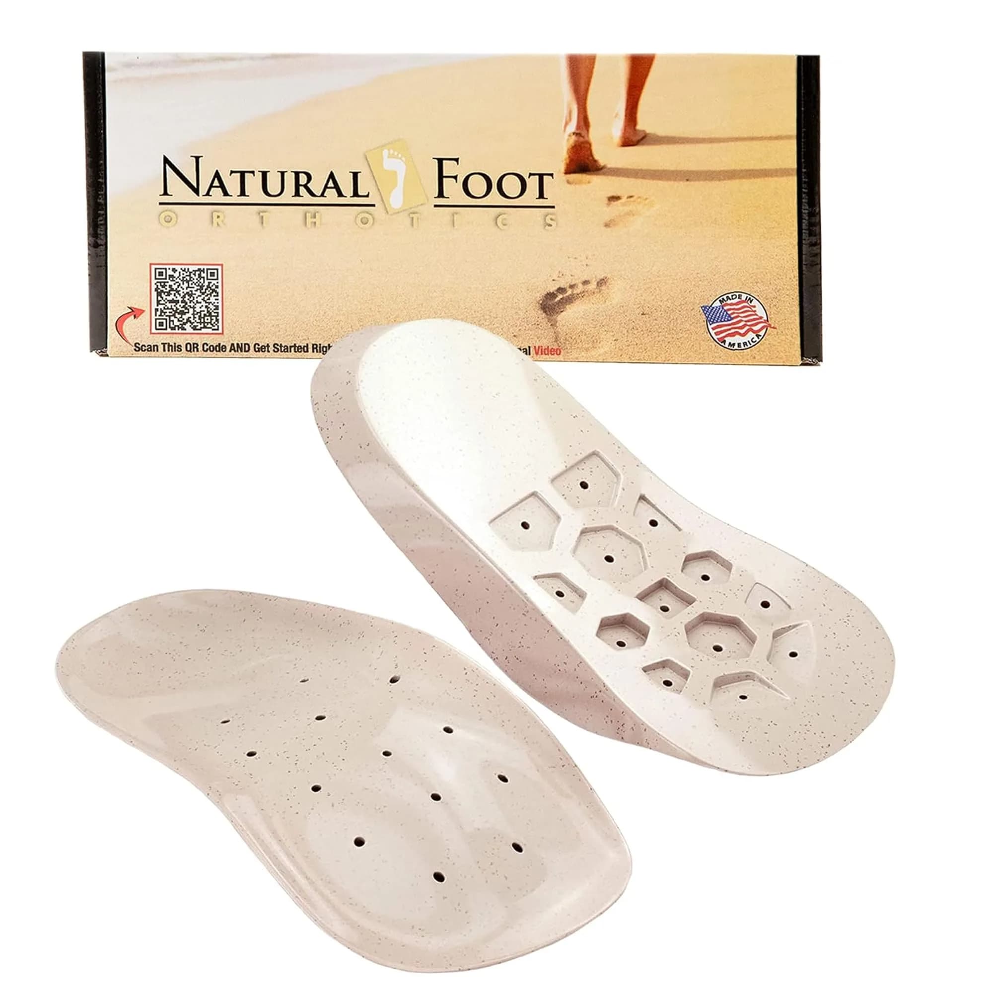 NATURAL FOOT ORTHOTICS Original Insoles High Arch Support | Podiatrist-Designed for Foot & Body Relief