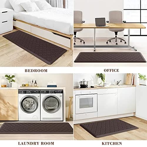 SoftDuo Anti-Fatigue Floor Mat Set 45.7cm x 120cm (18"x47") | Cushioned Comfort for Kitchen & Standing Desks thumbnail 7