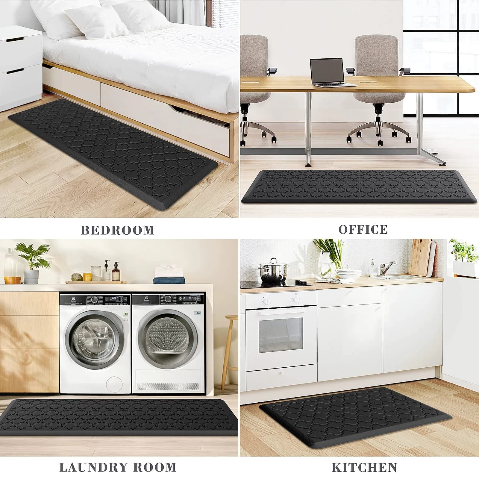SoftDuo Anti-Fatigue Kitchen Mat Set 44"x17.3" (112cm x 44cm) | 2 PCS Cushioned Comfort for Standing - view 7