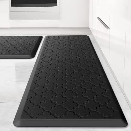 SoftDuo Anti-Fatigue Kitchen Mat Set 44"x17.3" (112cm x 44cm) | 2 PCS Cushioned Comfort for Standing thumbnail 1