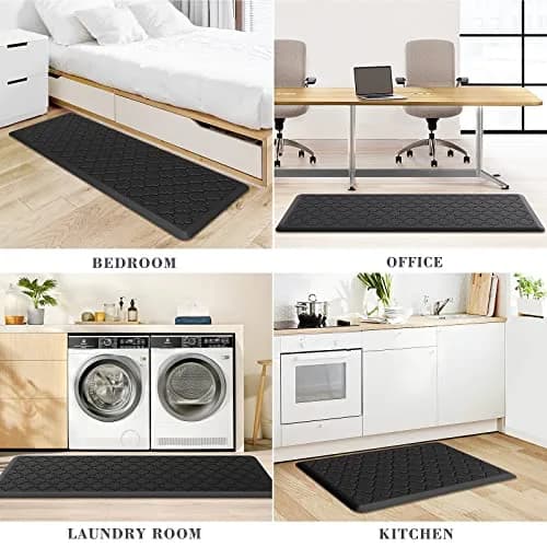 SoftDuo Anti-Fatigue Kitchen Mat Set 44"x17.3" (112cm x 44cm) | 2 PCS Cushioned Comfort for Standing thumbnail 7