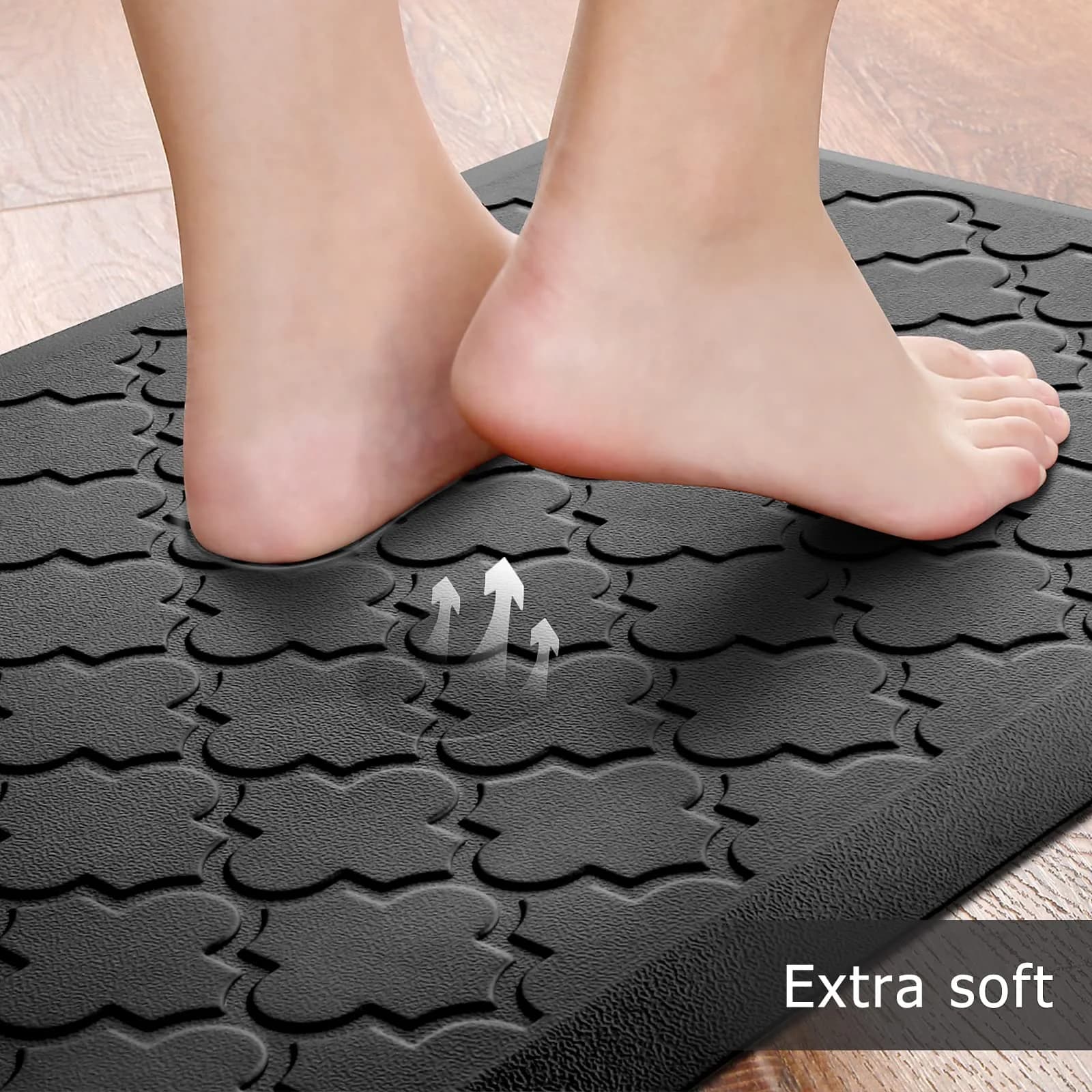 SoftDuo Anti-Fatigue Kitchen Mat Set 44"x17.3" (112cm x 44cm) | 2 PCS Cushioned Comfort for Standing - view 3